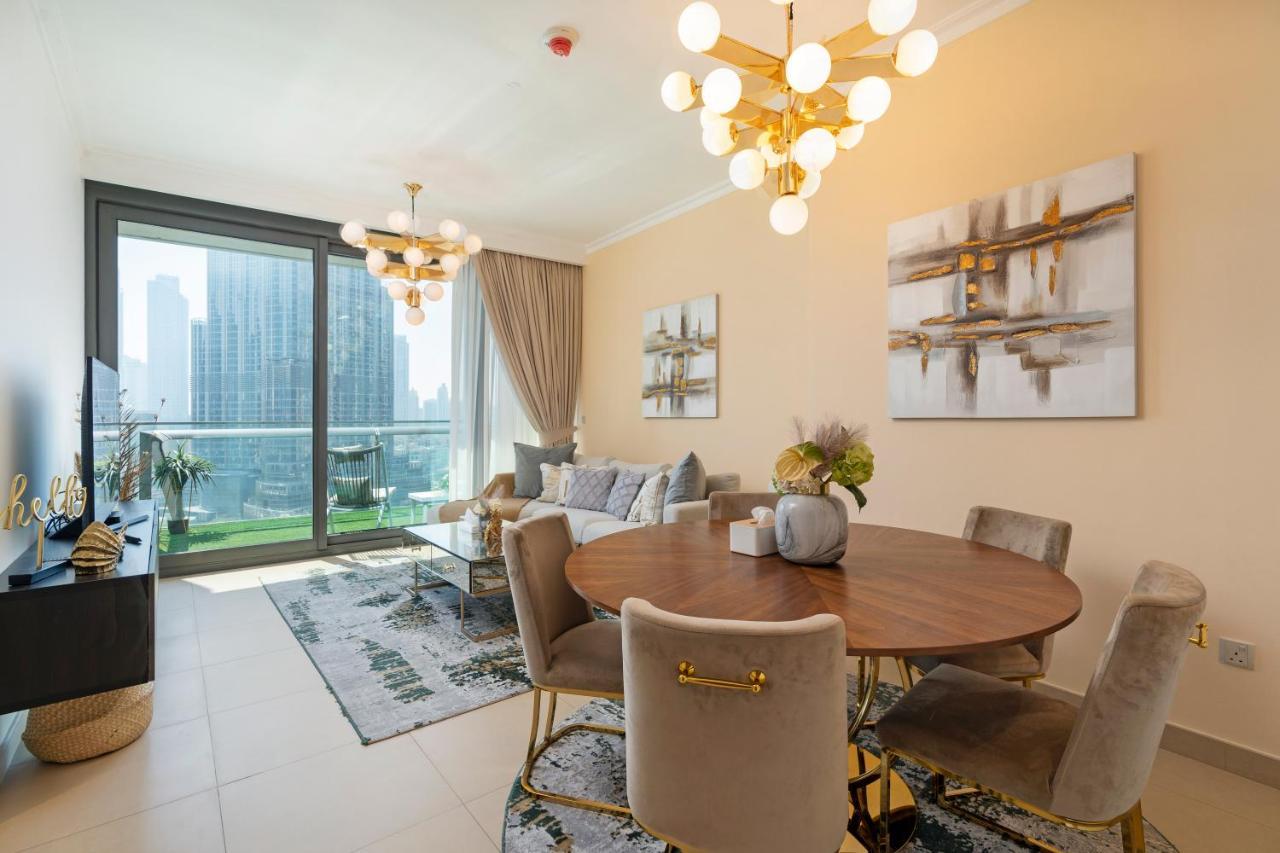 두바이 Prestige Living 1Br With Full Burj Khalifa View By Auberge 아파트 외부 사진