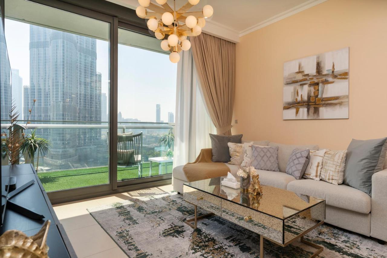 두바이 Prestige Living 1Br With Full Burj Khalifa View By Auberge 아파트 외부 사진